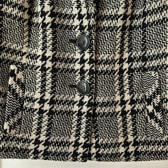AMBER SUN WOOL BLEND PLAID BLAZER JACKET - Picture 4 of 9